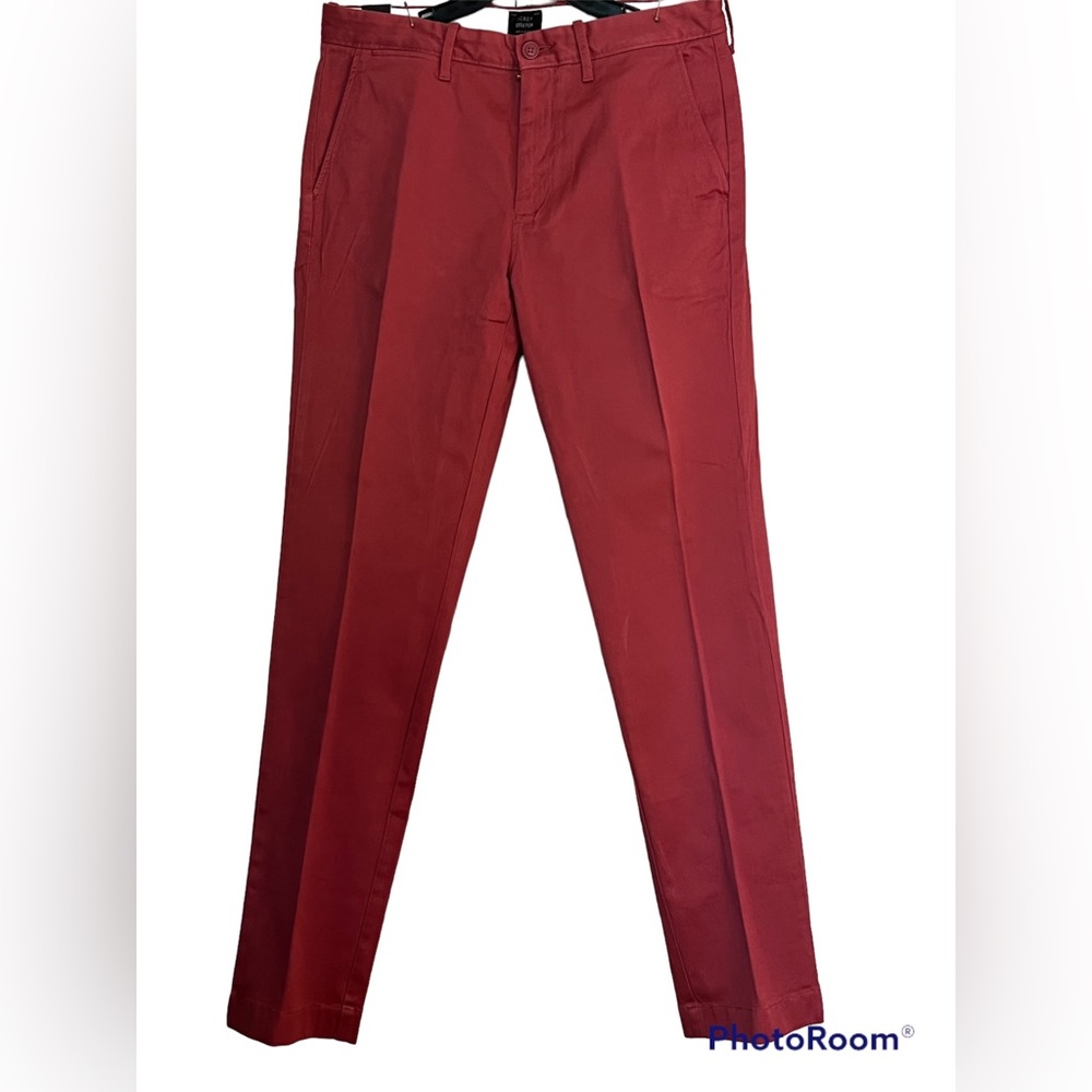 J. Crew: Size W30”xL33” Burnt Orange. Front: 2 pockets 1 hidden pocket